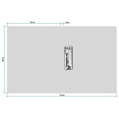 Папка с зажимом А4, 500 мкм, корешок 15 мм, Calligrata, до 100 листов, белая