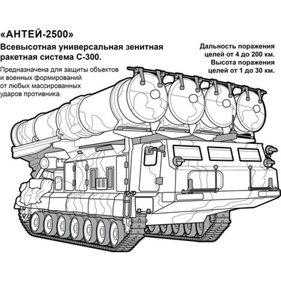 Раскраска. Супертехника. Ракетный щит России