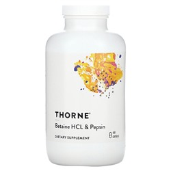 Thorne Бетаин HCL & Пепсин - 450 капсул - Thorne