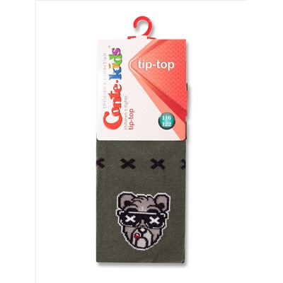 CONTE-KIDS Хлопковые колготки TIP-TOP с рисунком «Bear»
