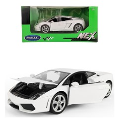 Welly. Машинка 1:24 "Lamborghini Gallardo LP560-4", металл, белый арт.24005W