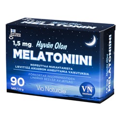 VN Hyvän Olon мелатанин 1,5 мг 90 таблеток