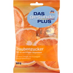 Mivolis Traubenzucker mit 10 Vitaminen Виноградный сахар с 10-ю витаминами и вкусом апельсина, 100 г