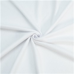 Ткань на отрез флис 130 гр цвет Белый (односторонний)