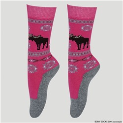 Гольфы детские махровые Bony Socks (309) розовый