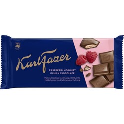 Шоколад молочный Karl Fazer (с малиновым йогуртом) 121 гр