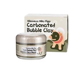 МАСКА ДЛЯ ЛИЦА ГЛИНЯНО - ПУЗЫРЬКОВАЯ MILKY PIGGY CARBONATED BUBBLE CLAY MASK ELIZAVECCA 100 ML