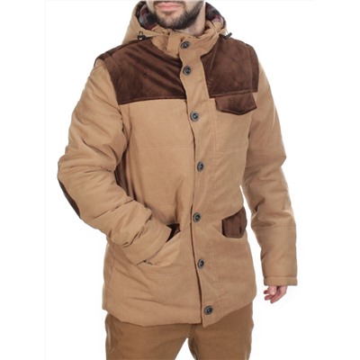 J83011 KHAKI/CAMEL  Куртка-жилет мужская зимняя NEW B BEK (150 гр. синтепон)