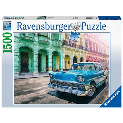 Ravensburger. Пазл карт. 1500 арт.16710 "Кубинские автомобили"