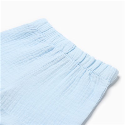 Комплект детский (футболка и шорты) MINAKU, цвет голубой, рост 86-92
