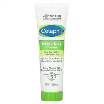 Cetaphil, Увлажняющий крем, без отдушек, 85 г (3 унции)