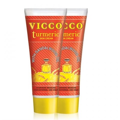 Крем с куркумой и сандаловым маслом "Викко"(Vicco Turmerik skin cream), 30 гр