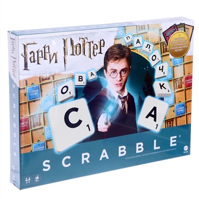 Mattel. Наст. игра "Scrabble"Гарри Поттер (русская версия) (скраббл) арт.GYX13 фикс. цена