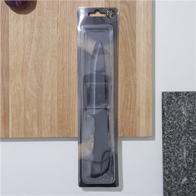 Нож кухонный керамический Magistro Black, лезвие 12,5 см, ручка soft-touch, цвет чёрный