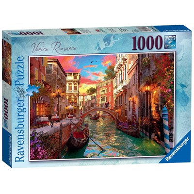 Ravensburger. Пазл карт. 1000 арт.15262 "Венецианская романтика"