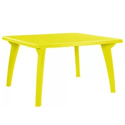 Стол прямоугольный "Солнце" 80*140 см желтый (741)