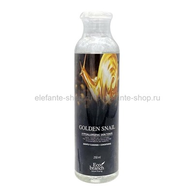 Тонер Eco Branch Golden Snail Hypoallergenic Skin Toner 250ml (51)