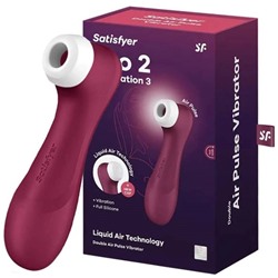 Satisfyer Клиторальный вибростимулятор Pro 2 Generation 3 with Liquid Air (wine red)