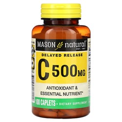 Mason Natural Витамин С, замедленного высвобождения, 500 мг, 100 капсул