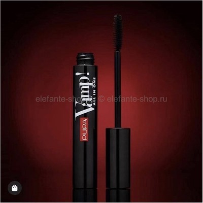 Тушь для ресниц Драматический Объем Pupa VAMP! MASCARA ALL IN ONE, оттенок экстра черный