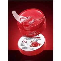 Гидрогелевые патчи для глаз с экстрактом граната Sadoer Pomegranate Radiant Multi-effect Nourishing Eye Mask 60шт