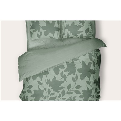 Комплект постельного белья SONNO URBAN FLOWERS Цветы, Светло-оливковый