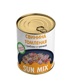 Свинина томленая с грибами и гречкой Sun Mix 340г