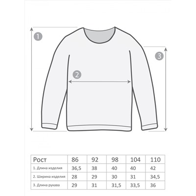 М-3231 Лонгслив 86-110 5шт