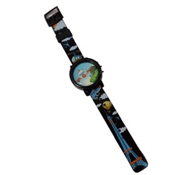 Детские часы, чёрные, с крышкой, Ч13459, арт.126.144
