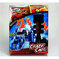 CRAZY CARS Набор Гонки на бат. в кор. 20*25*6,5см Арт.88005