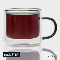 Кружка с двойными стенками  Magistro «Дуо», 250 мл, 12×8,5×7,7 см