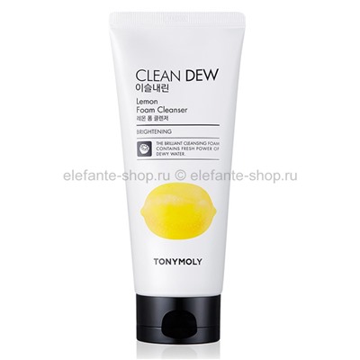 Пенка для умывания Tony Moly Clean Dew LEMON Foam Cleanser, 180 мл (51)