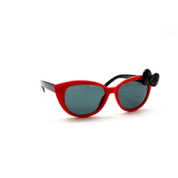 Детские солнцезащитные очки красный черный бант