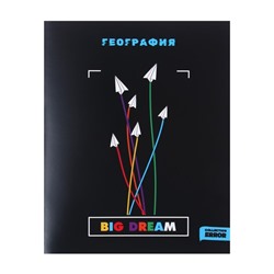 Тетрадь предметная 48 листов в клетку Error "География", обложка мелованная бумага, блок офсет