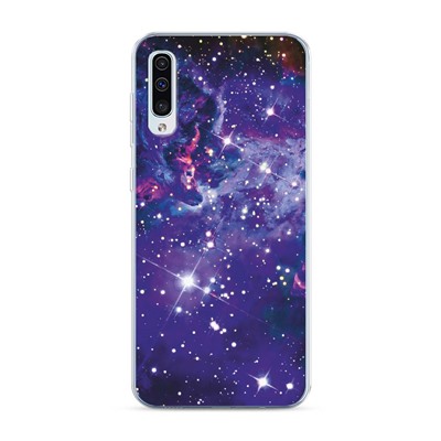 Силиконовый чехол Яркая галактика на Samsung Galaxy A50