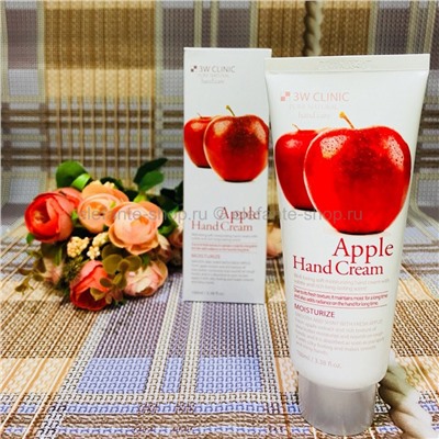 Крем для рук 3W Clinic Apple Hand Cream, 100 мл (78)