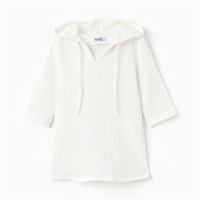Рубашка (пончо) детская MINAKU цвет белый, рост 92-98 см