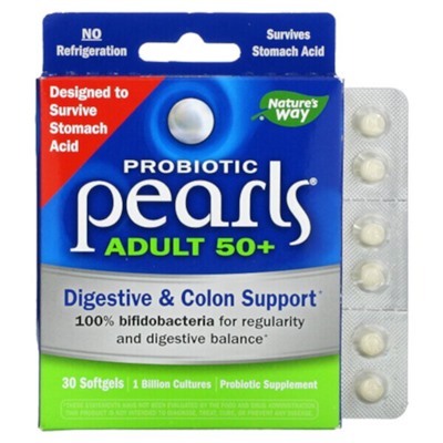 Nature's Way Probiotic Pearls Adult 50+, 30 капсул