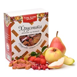 Яблочные Хрустики из пастилы «Фруктово-ягодное ассорти», 250г без сахара