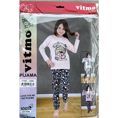32669-2 Пижама для девочек Vitmo