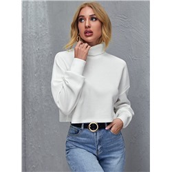 SHEIN Unity Top mit Trichterhals und sehr tief angesetzter Schulterpartie