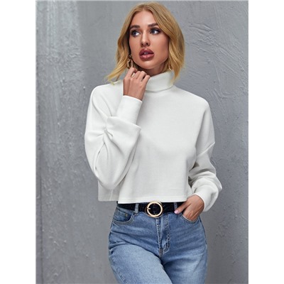 SHEIN Unity Top mit Trichterhals und sehr tief angesetzter Schulterpartie