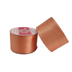 Однотонная атласная лента (розово-оранжевый), 50мм * 30 ярдов (+-1м)