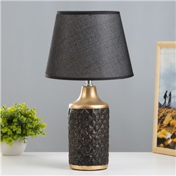 Настольная лампа "Аннет" E14 40Вт черный-золото 23х23х41 см RISALUX