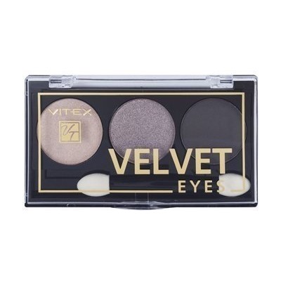 Компактные тени для век Витэкс, VELVET EYES Тон 01 Smoky eyes