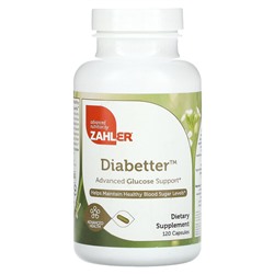 Zahler Diabetter, Улучшенная поддержка уровня глюкозы, 120 капсул