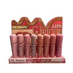 Набор жидких матовых помад для губ 3Q Beauty Matt Lip Gloss (ряд 12шт)