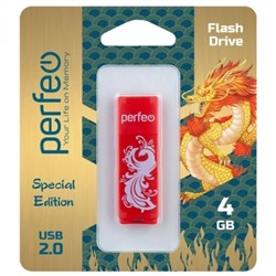 4Gb Perfeo C04 Red Phoenix USB 2.0 (PF-C04RP004)