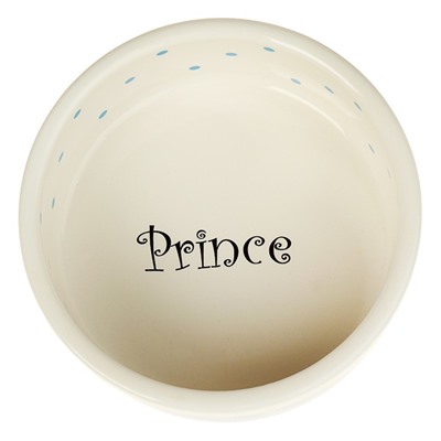 Миска керамическая "Prince" 400 мл  13 х 5,5 см, голубая