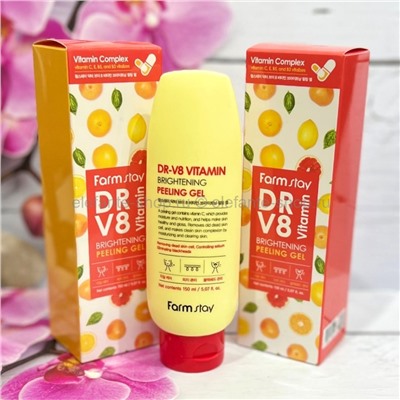 Пилинг-гель FarmStay DR-V8 Vitamin Brightening Peeling Gel 150ml (78)